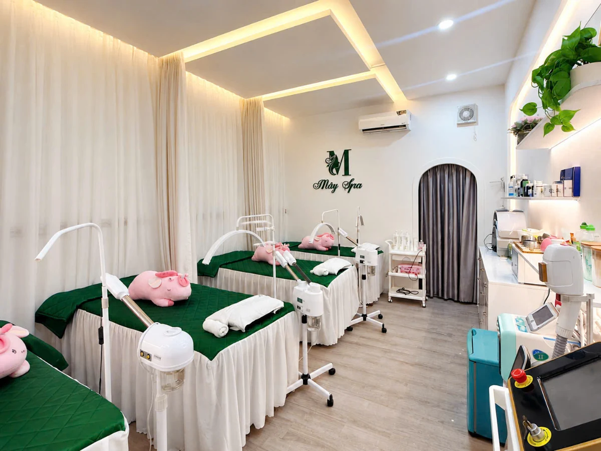 Không gian chăm sóc da tại Mây Spa Tân Phú